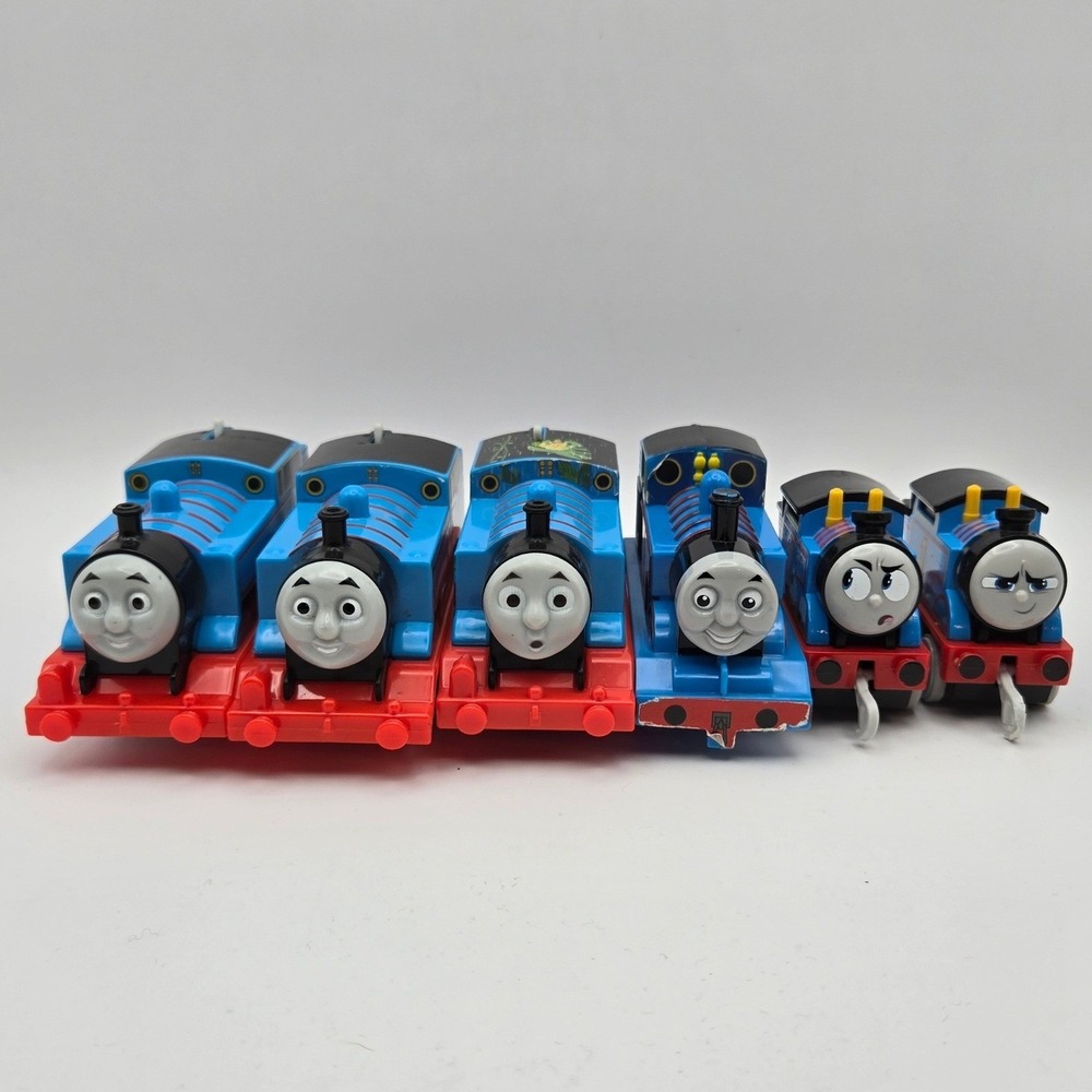 Thomas & Friends Kids 6pc Train Engine Lot TrackMaster All Engines Go Blue Toy